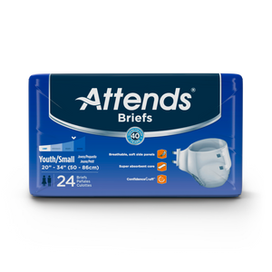 ATT DD10 49734 Attends Briefs Youth-Small 20"-34" packaging front