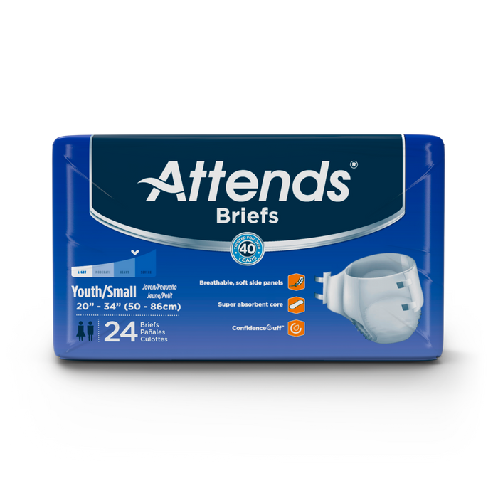 Attends Briefs in Youth-Small - Adult Diapers for Kids