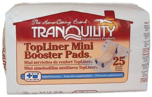 Tranquility TopLiner urinary uncontinence Booster Pads for bladder leak protection Mini