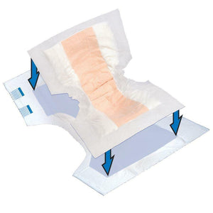 Tranquility TopLiner Booster Contour Pads in M-XL for light fecal incontinence or accidental bowel leakage product illutration