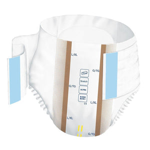 TENA Stretch Briefs Ultra Absorbency adult diapers for moderate to heavier bladder and/or bowel incontinence Large/XL product illustration