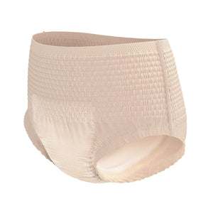 TENA ProSkin Protective disposable Underwear for Women for light bladder leak protection; 100% fully breathable technology product illustration in Nude colour