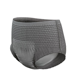 TENA ProSkin Protective disposable Underwear for Men for light bladder leak protection; 100% fully breathable technology product illustration; grey colour