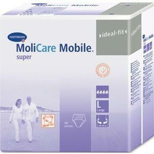Molicare Mobile adult diapers in large Protective Disposable Underwear for fecal and urinary incontinence, packaging