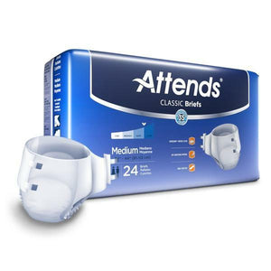  Attends Classic Brief Adult Diapers offer excellent value, Suitable for users experiencing urinary incontinence or bladder leak in Medium; product and packaging