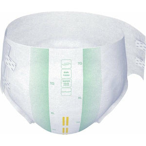 TENA ProSkin Super incontinence briefs for nighttime and extended wear protection, product illustration in XL