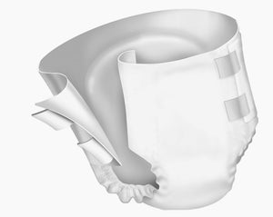 Prevail® NuFit® Adult Brief with heavy absorbency disposable underwear for incontinence, product illustration